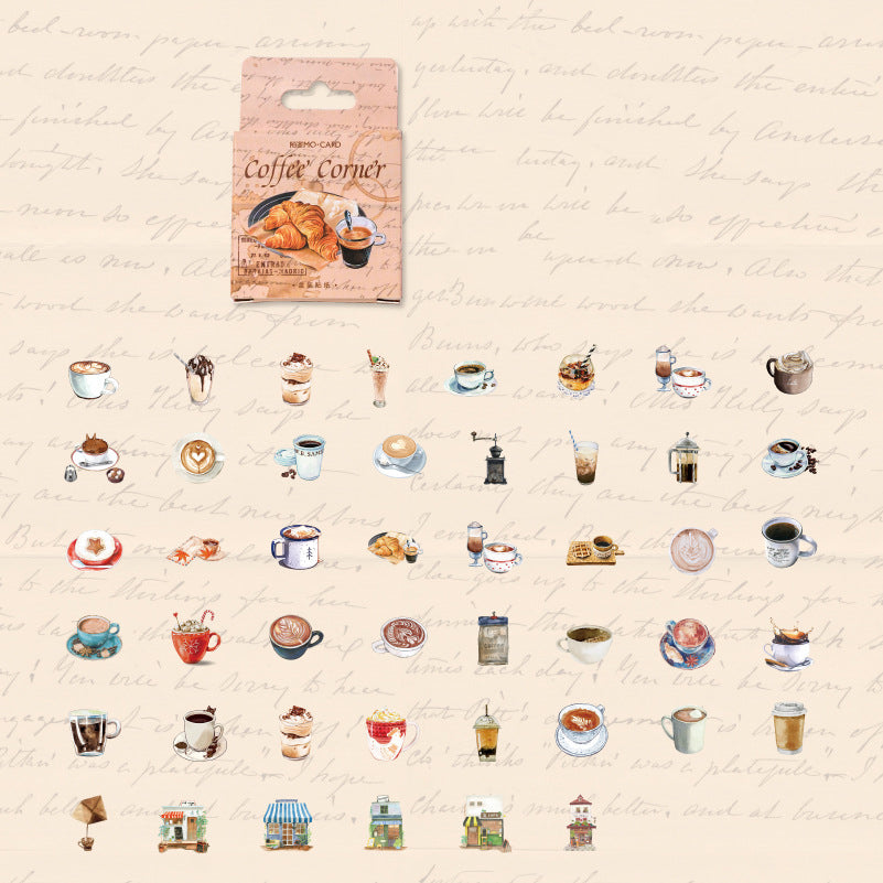 Coffee Corner Stickers 46pcs