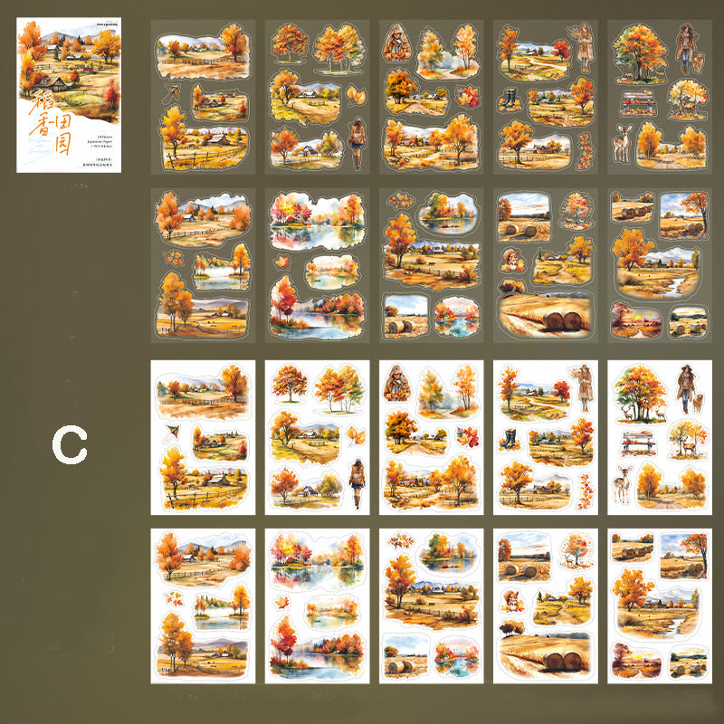 Four Seasons in the Countryside Stickers Book 20pcs