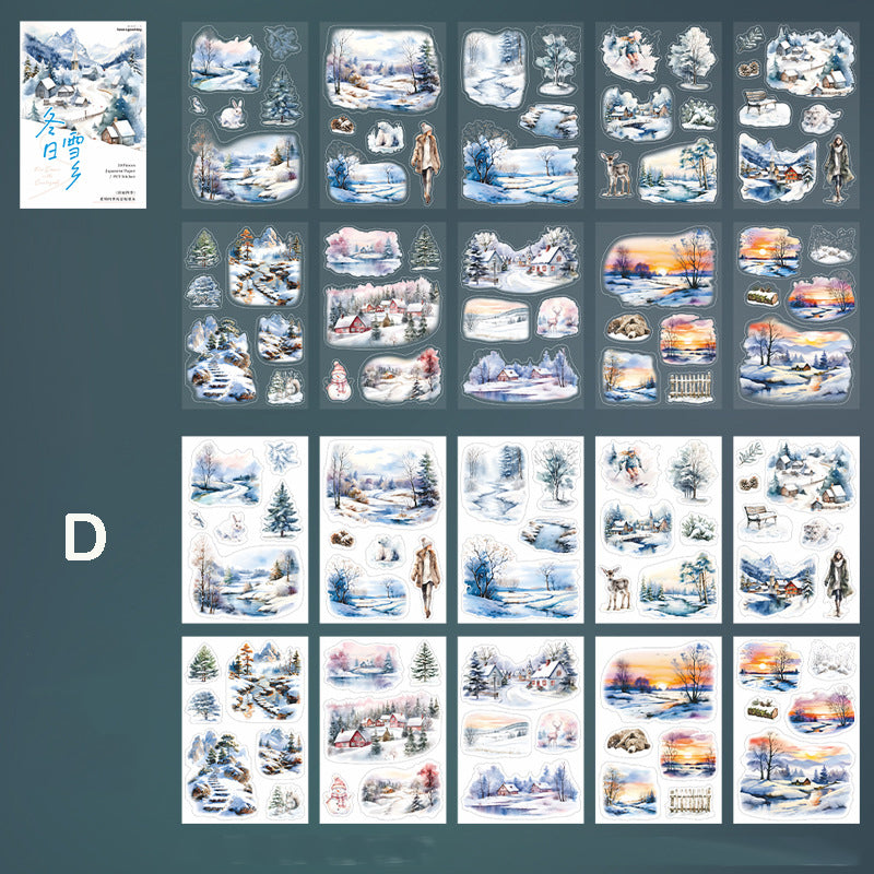 Four Seasons in the Countryside Stickers Book 20pcs