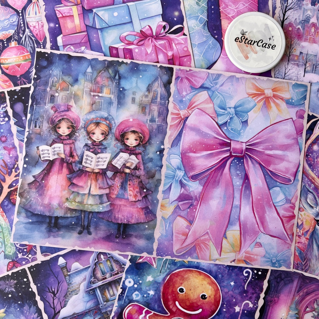 8pcs Christmas Theme Paper DP2490