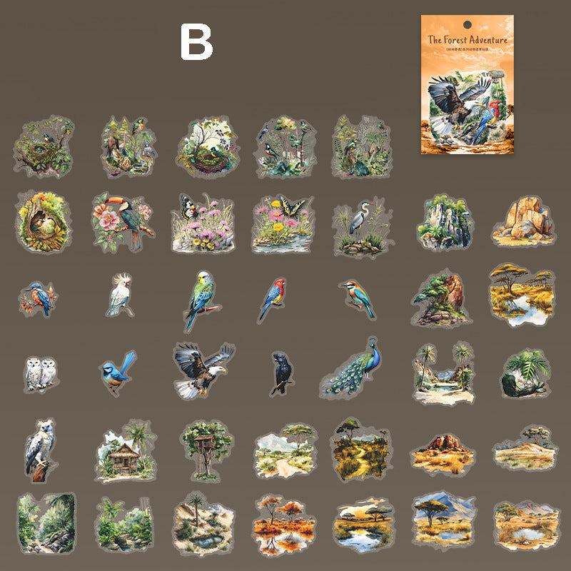 Adventure in the Forest Sticker 40pcs