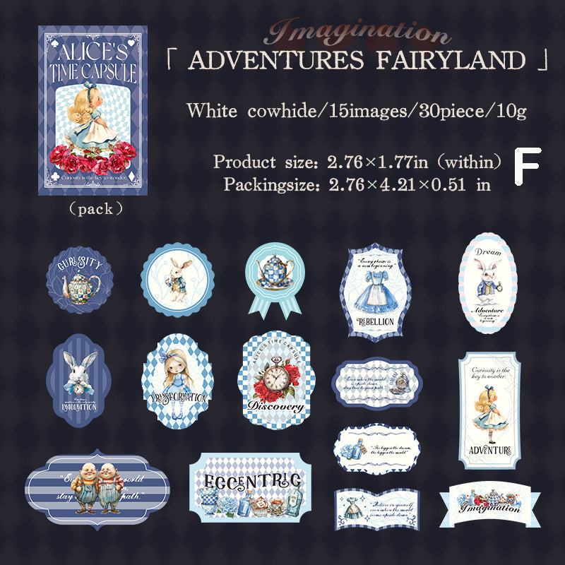 Alice's Time Sticker Box 30pcs