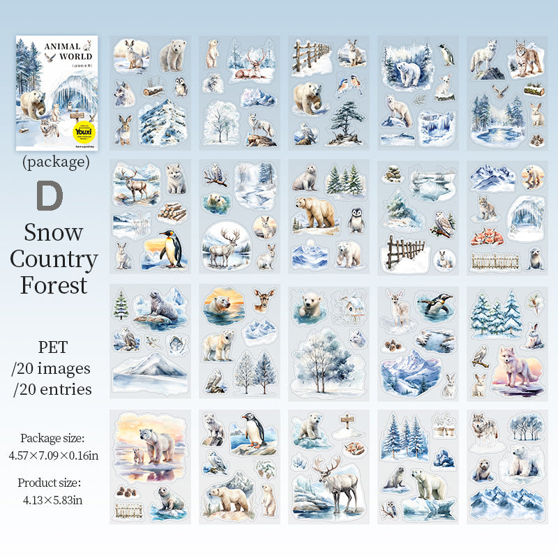 Animal World Sticker Book