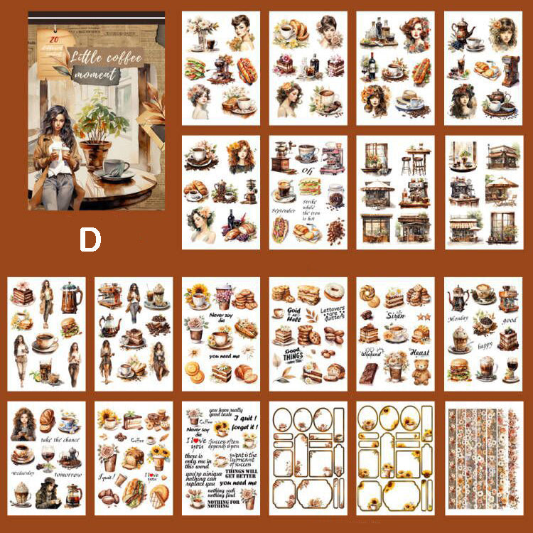 Artistic Courtly Style Sticker Book