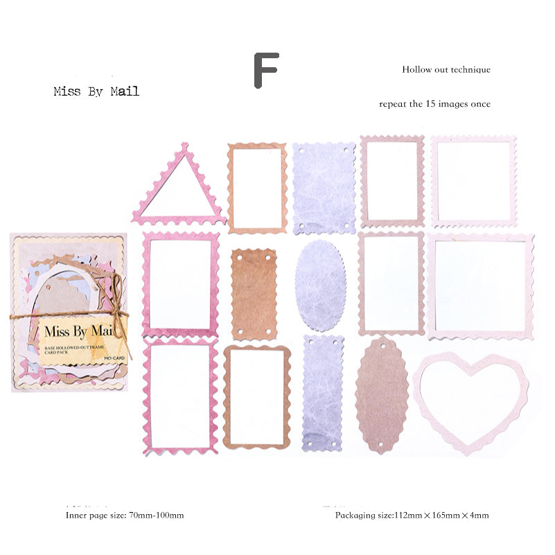 Basic Hollowed Out Border Card 15pcs