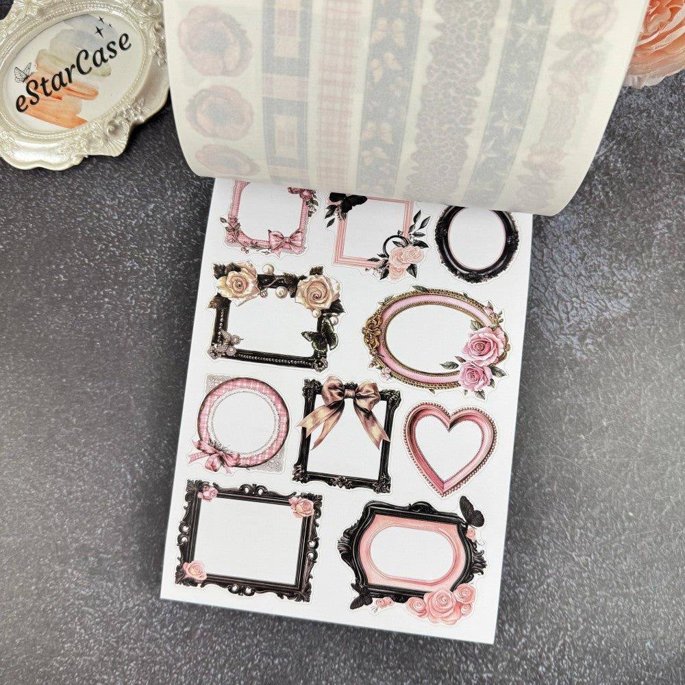 Black Pink Sticker Book