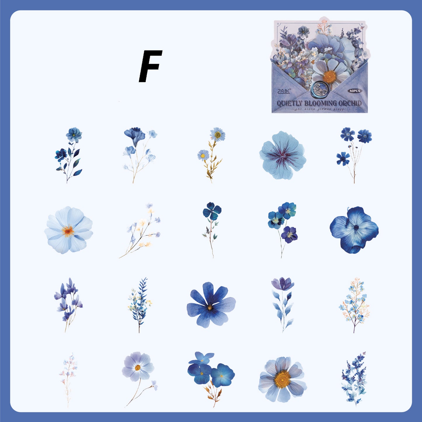 Bloopers Flower Stickers 40pcs