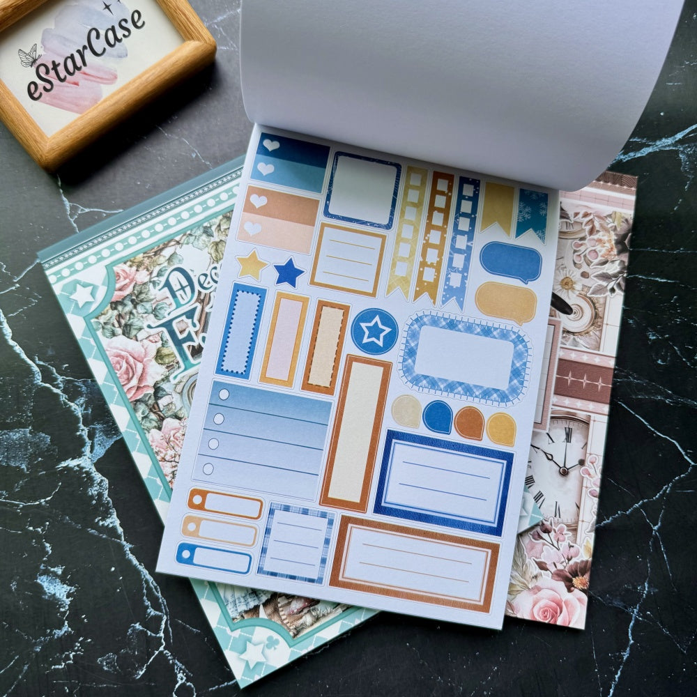 Blue Gold Symphony Sticker Book