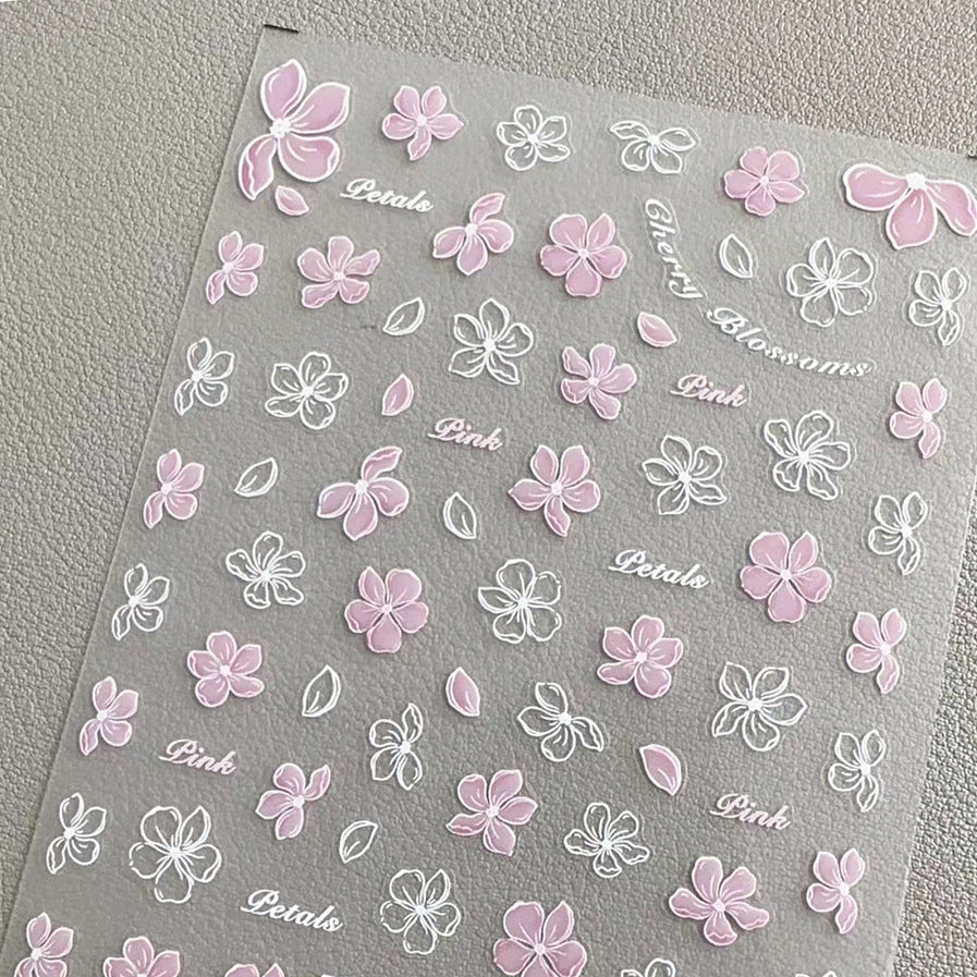 Cherry Embossed Mini Stickers