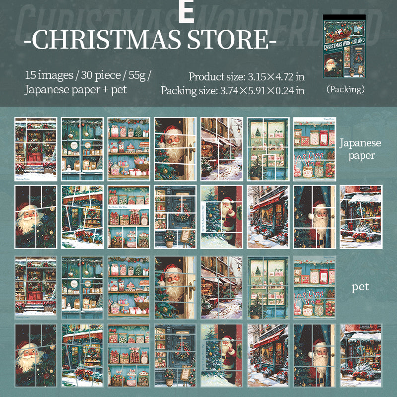 Chirstmas Wonderland Sticker 30pcs