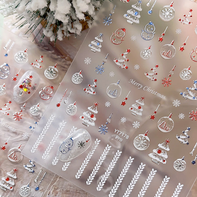 Christmas Snowball Mini Stickers
