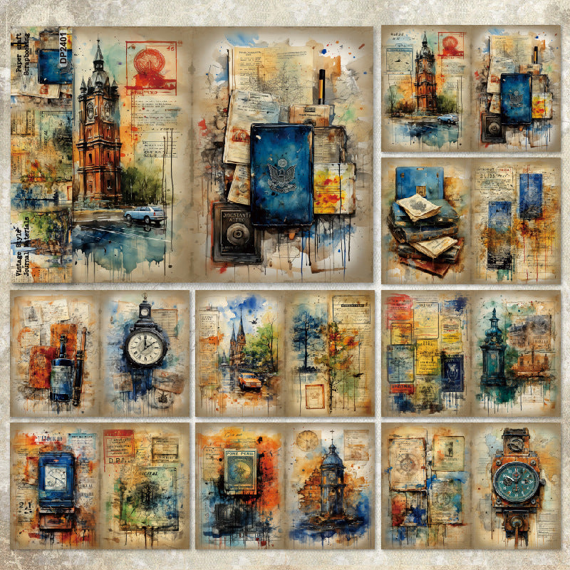 City Memory Paper 8pcs