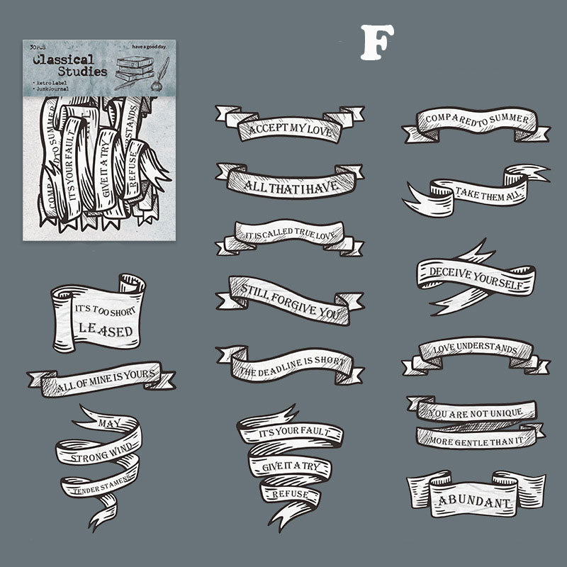 Classical Learning Sticker 30pcs