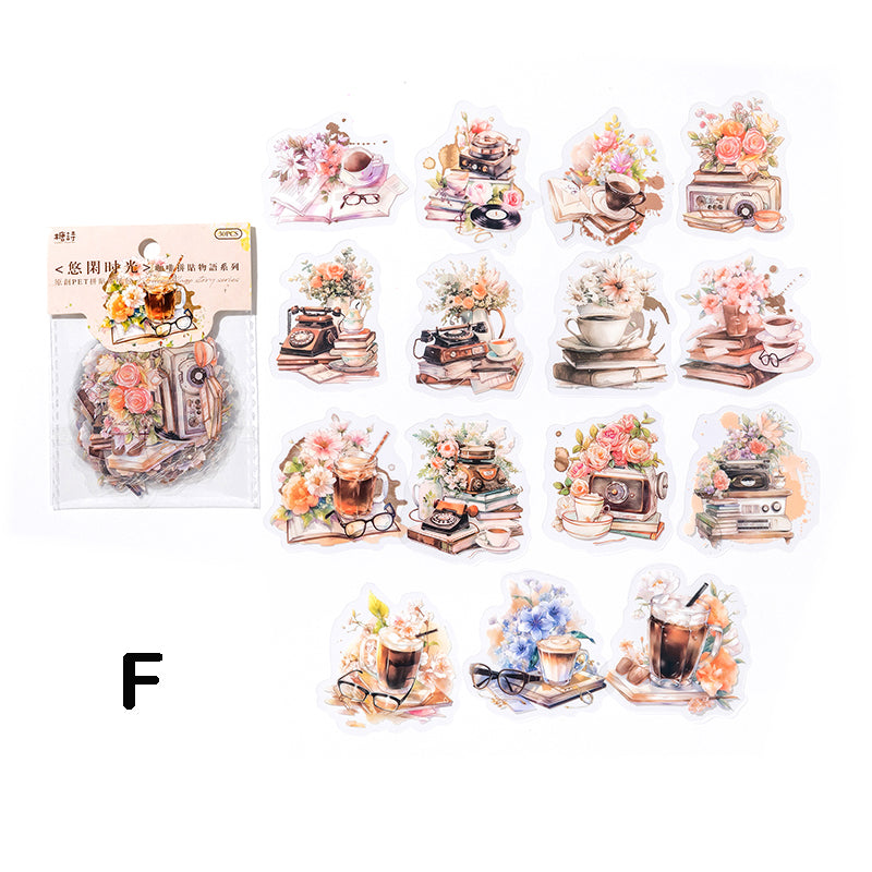 Coffee Collage Story Stickers 30pcs
