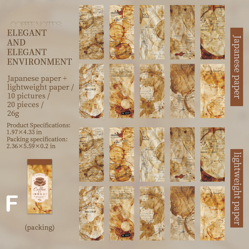 Coffee Notes 20pcs