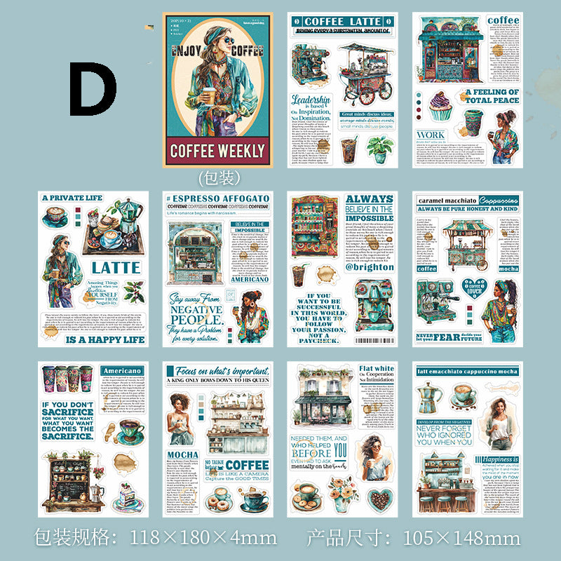 Coffee Weekly Sticker 20pcs