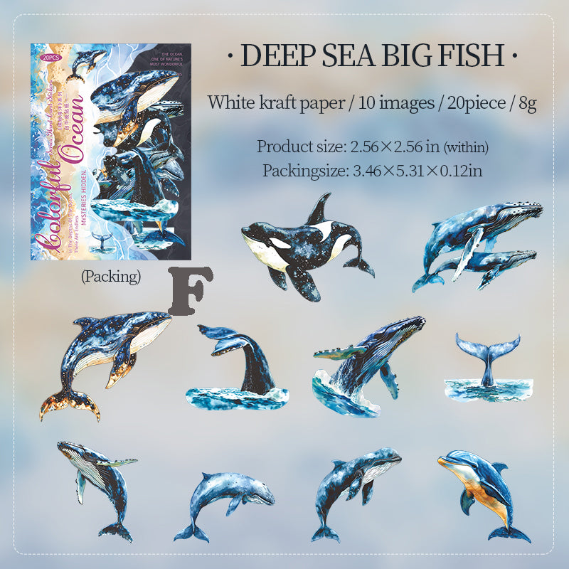Colorful Ocean Sticker 20pcs