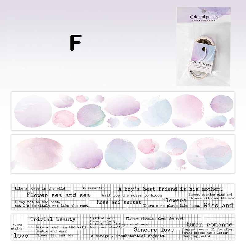 Colorful Poems Tape Pack