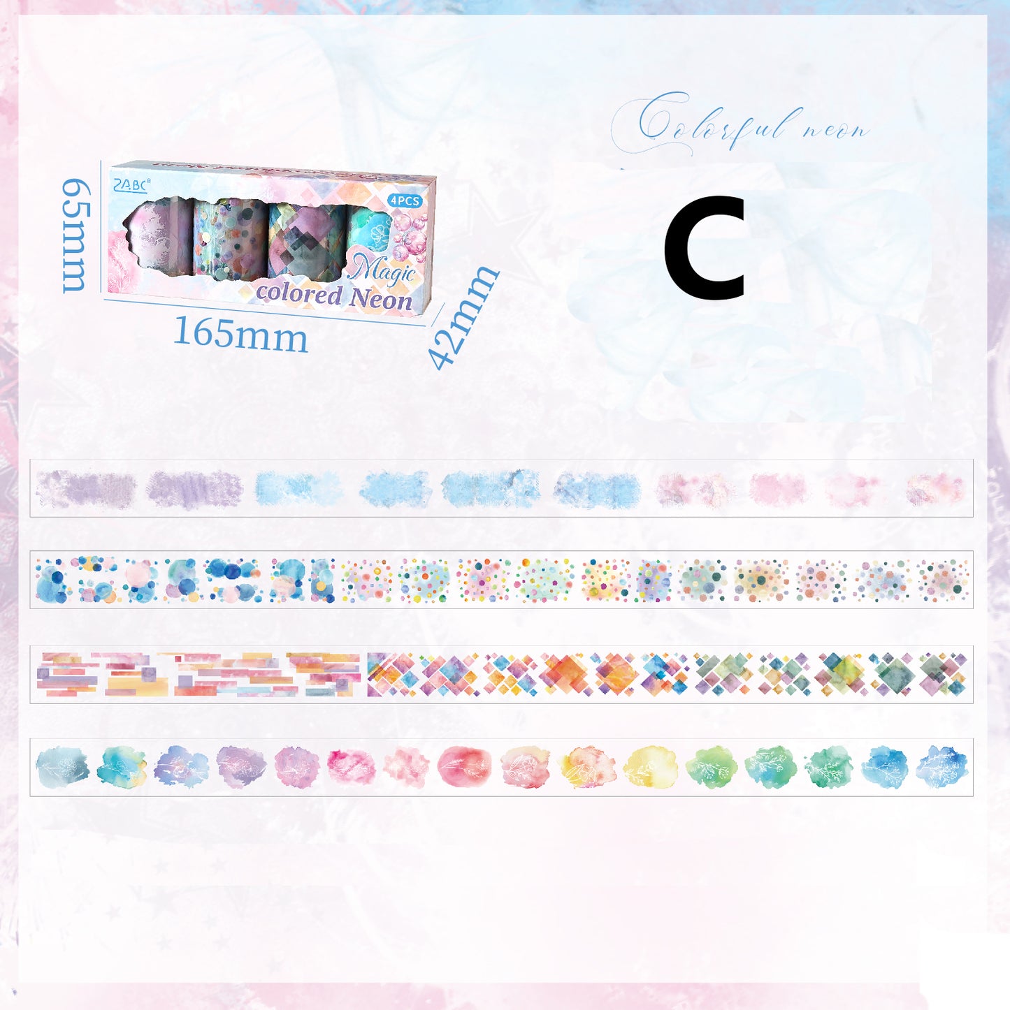 Colorful and Vibrant Tape Set