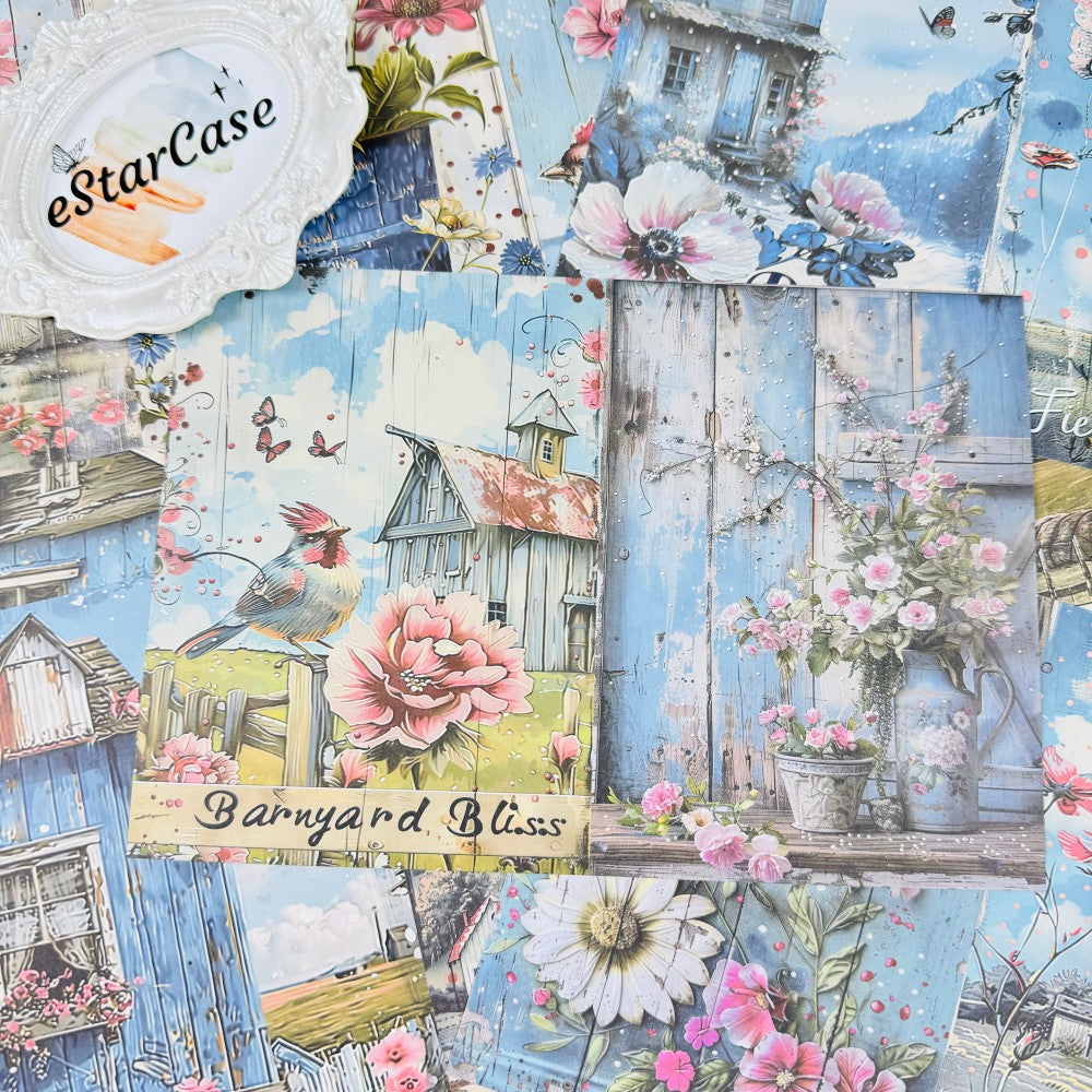 Country Life Vintage Paper 8pcs