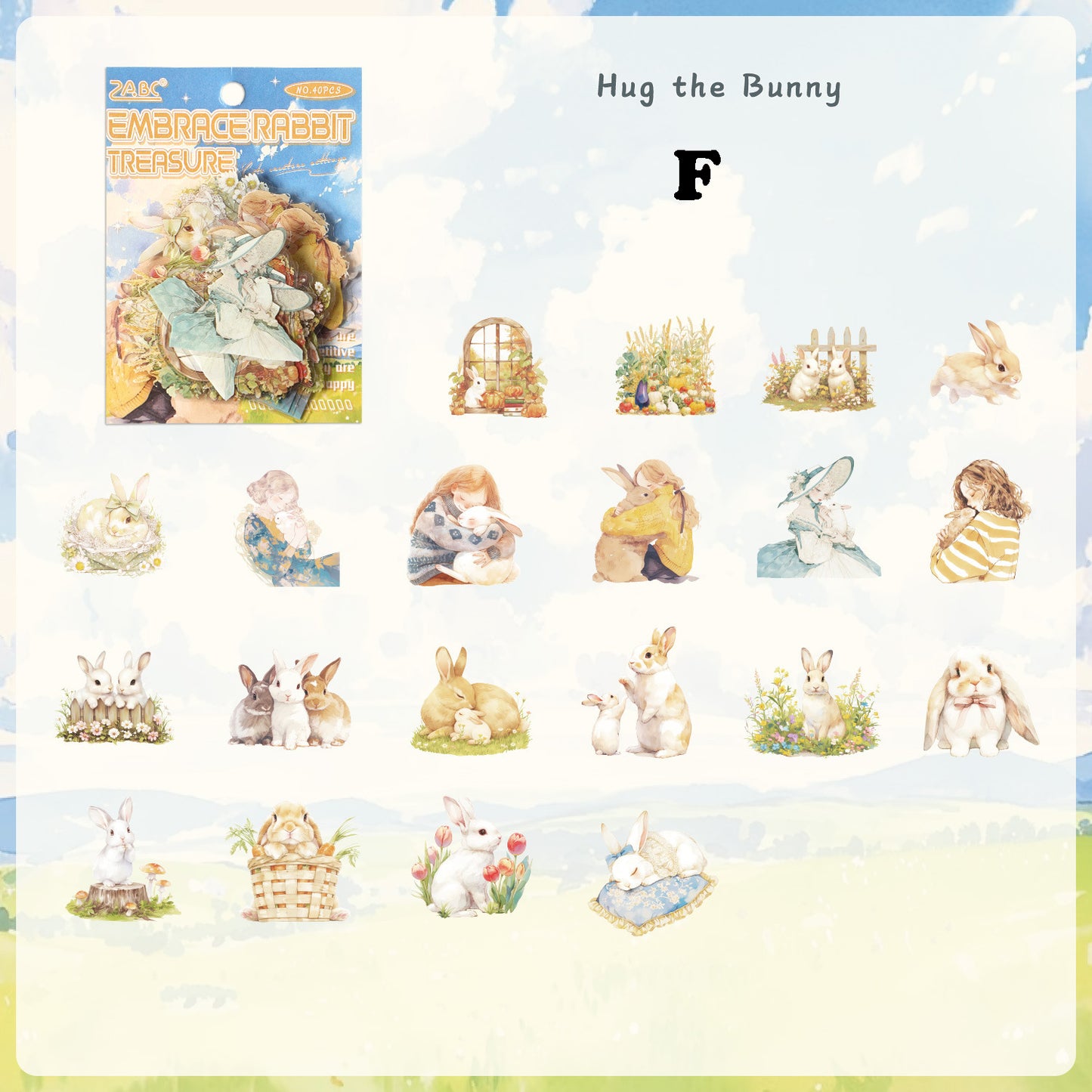 Cute Creature Sticker 40pcs