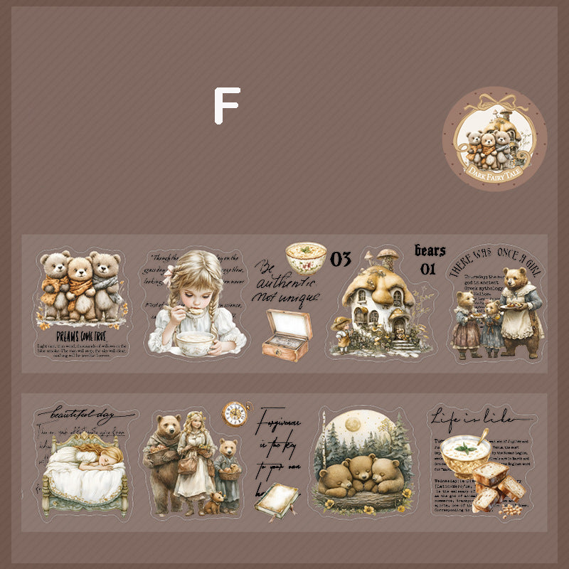 Die-cute Dark Fairy Tale Tape