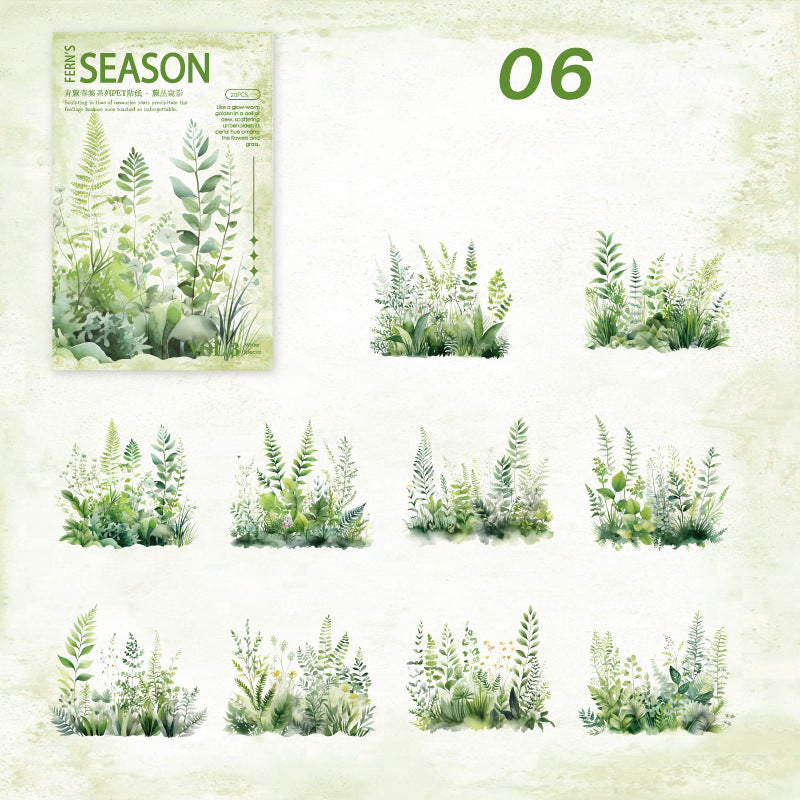 Fern's Season Stickers 20pcs