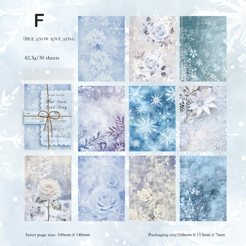 Flower Letter Past Paper 30pcs