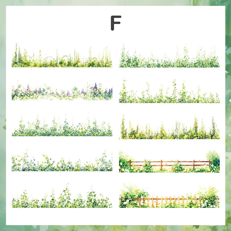 Flower Qisi Sticker 10pcs