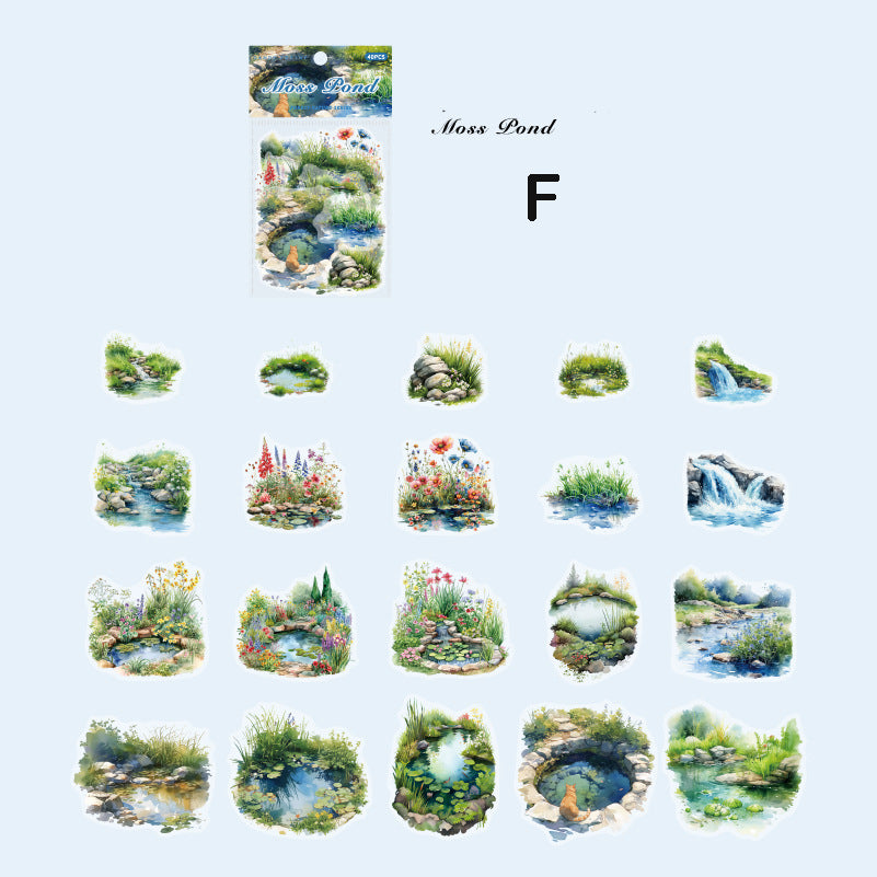 Forest Nature Stiker 40pcs