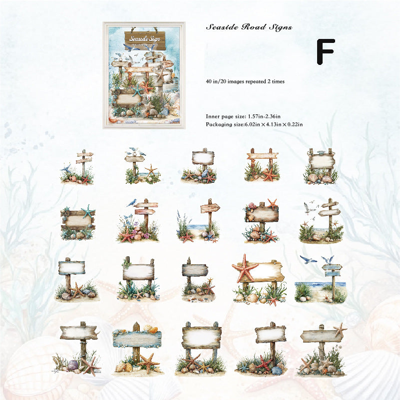 Forest Signage Sticker 40pcs