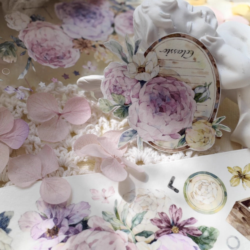 5.5cm*100cm Four Seasons Language Light Retro Tape