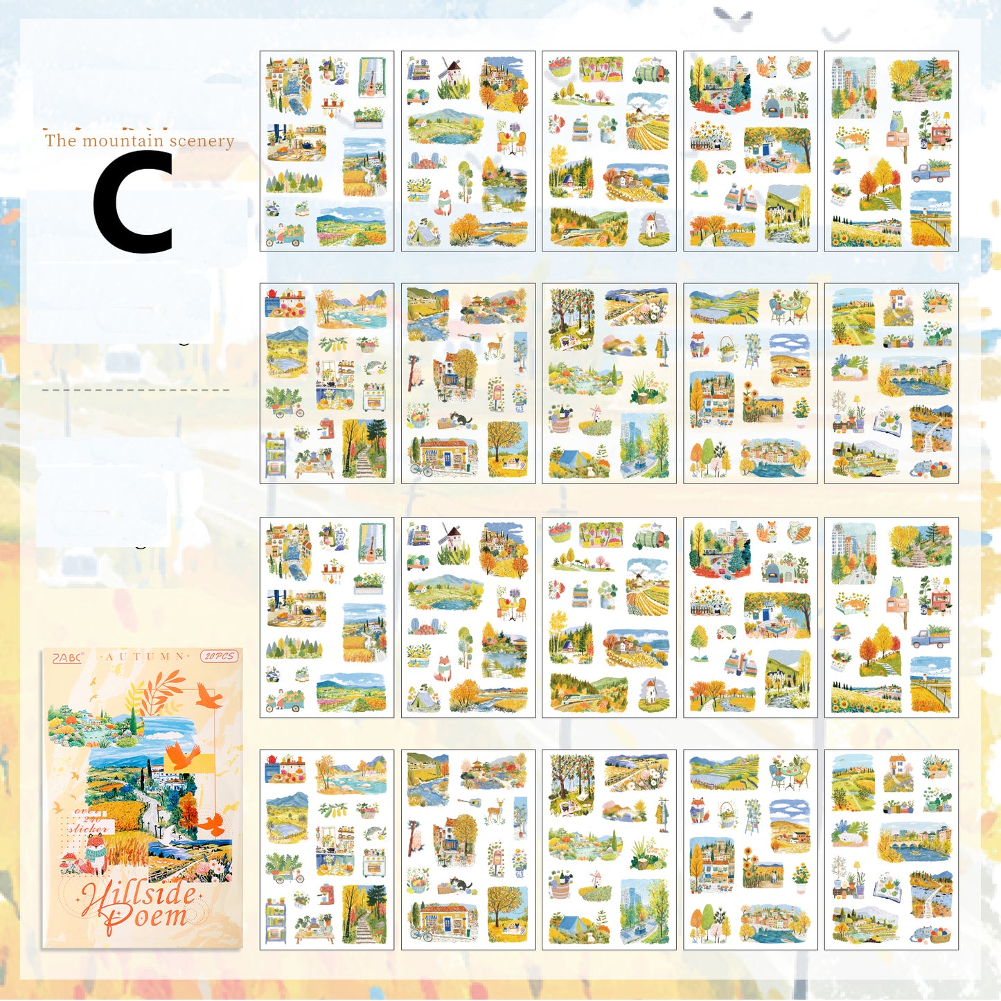 Four Seasons Sticker Book 20pcs