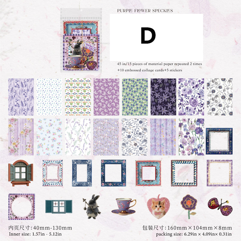 Garden Post Office Sticker 45pcs