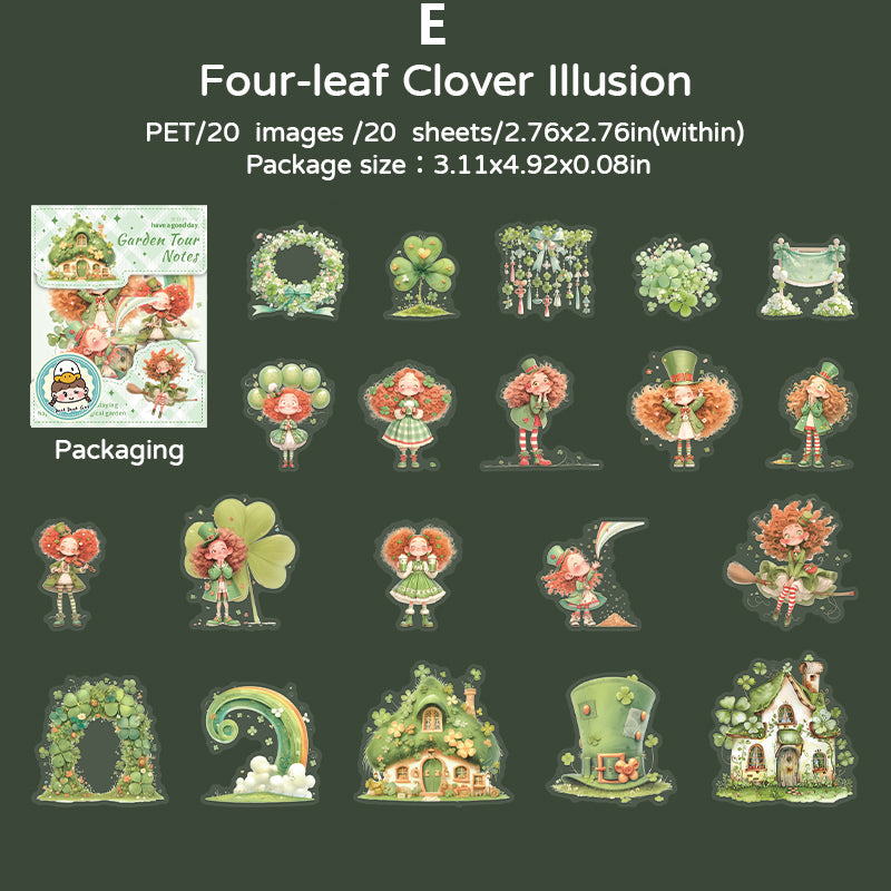 Garden Tour Notes Sticker 20pcs