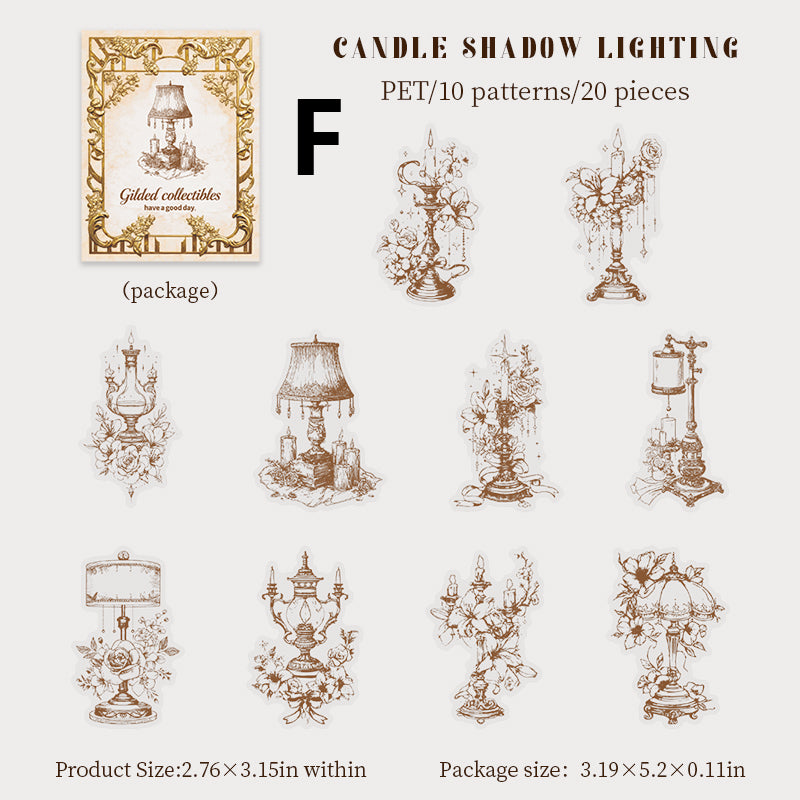 Gilded Collection Sticker 20pcs