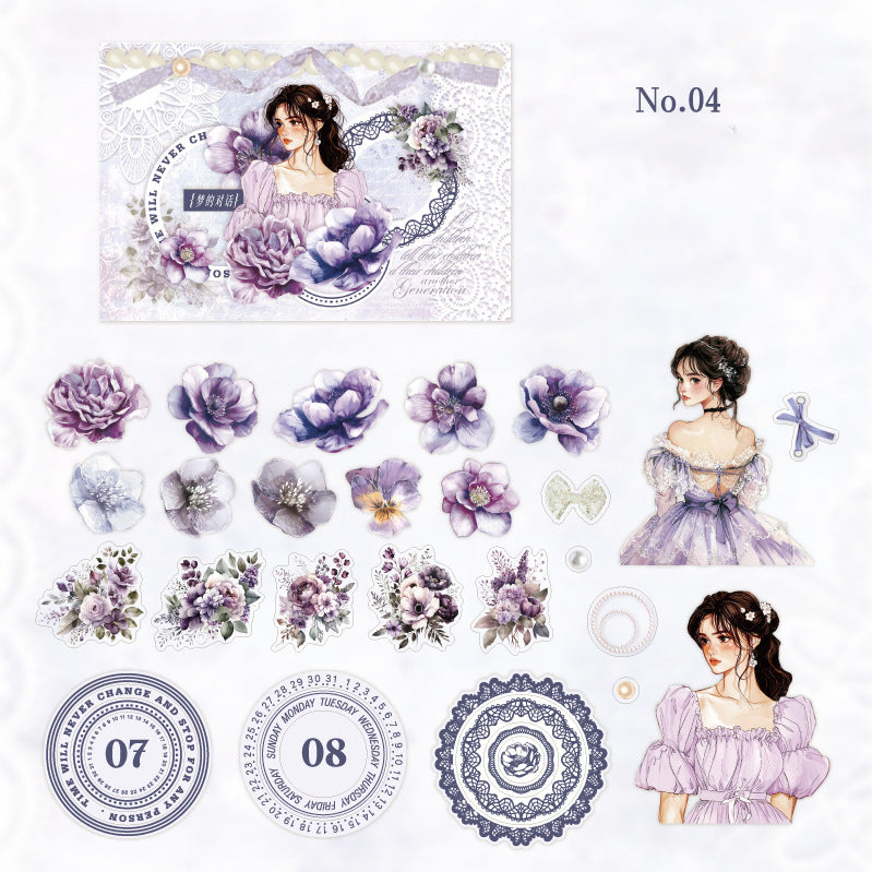 Go Where There Are Roses Sticker 25pcs