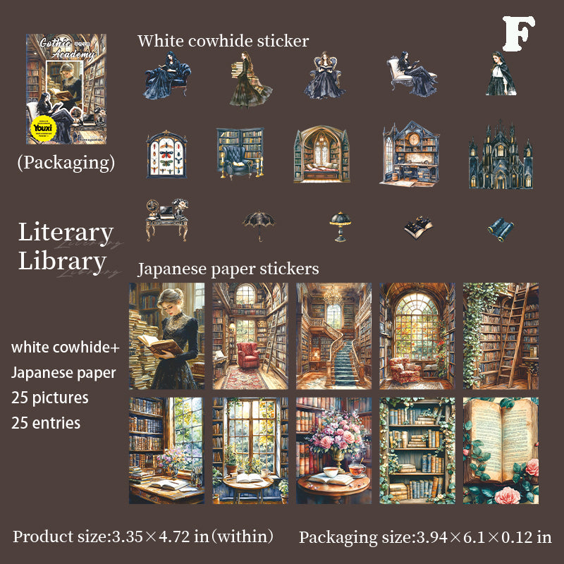 Gothic Academy Sticker 25pcs