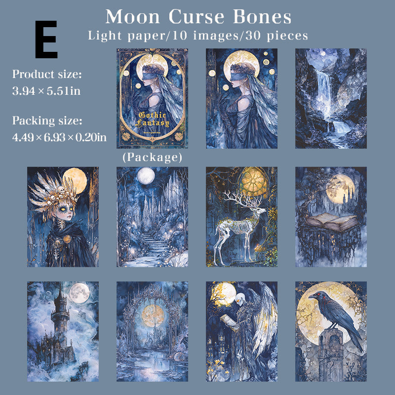 Gothic Fantasy Paper 30pcs