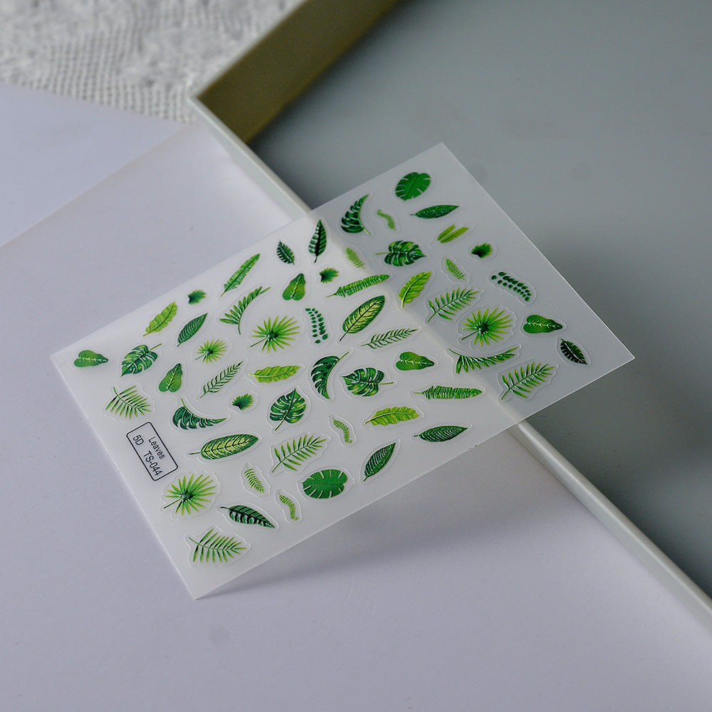 Green Leaves Mini Stickers