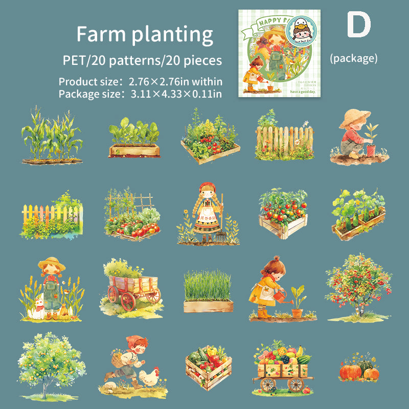 Happy Farm Sticker 20pcs
