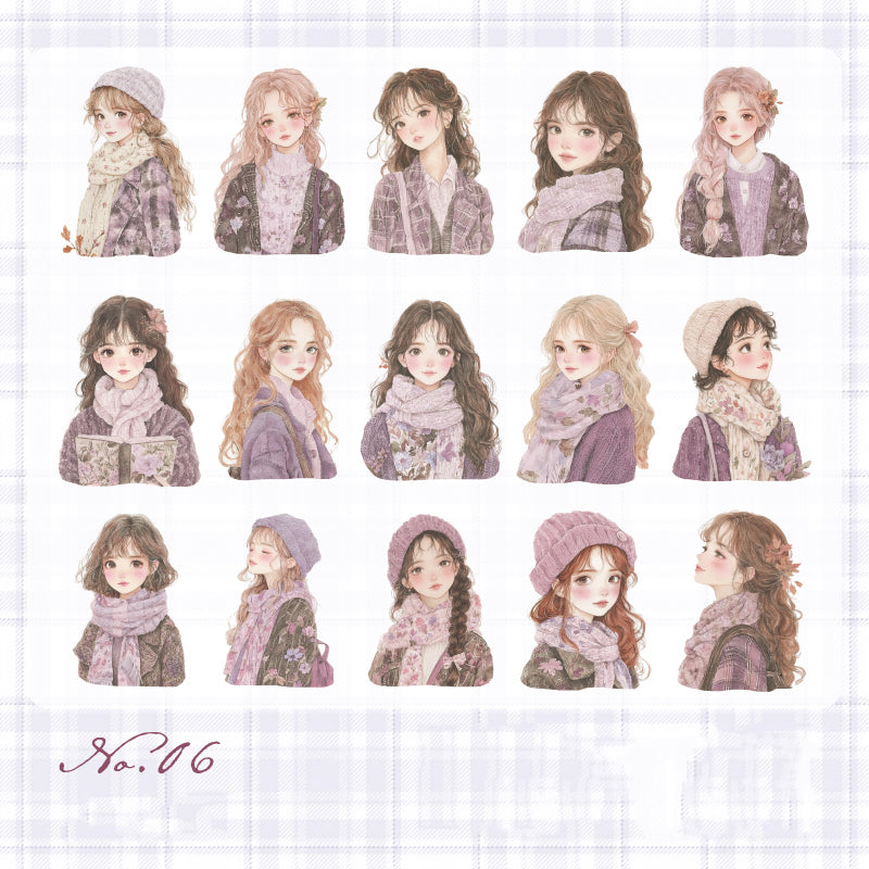 Heartbeat Girls Stickers 30pcs