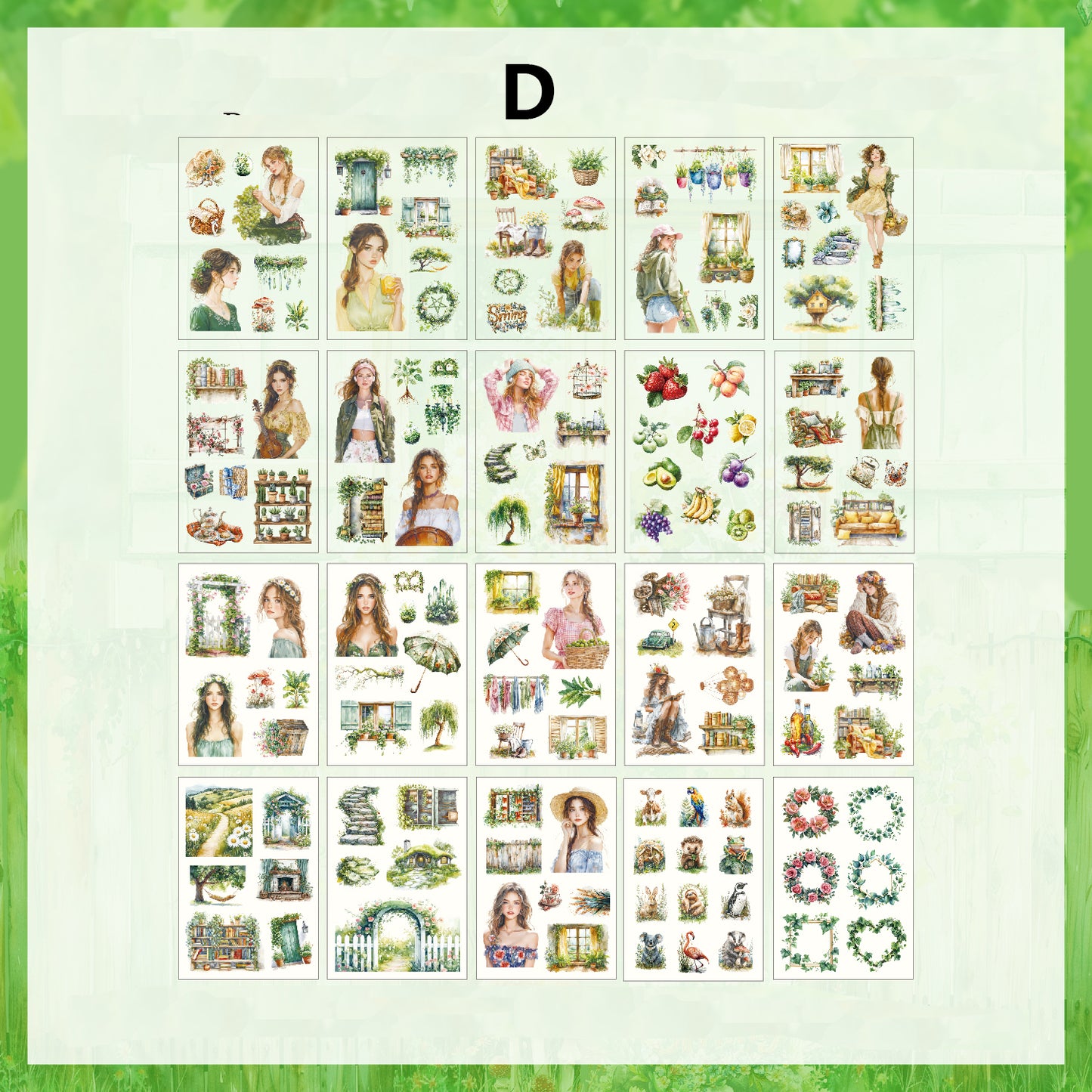 Honey Glaze Fragrance Sticker Book 20pcs