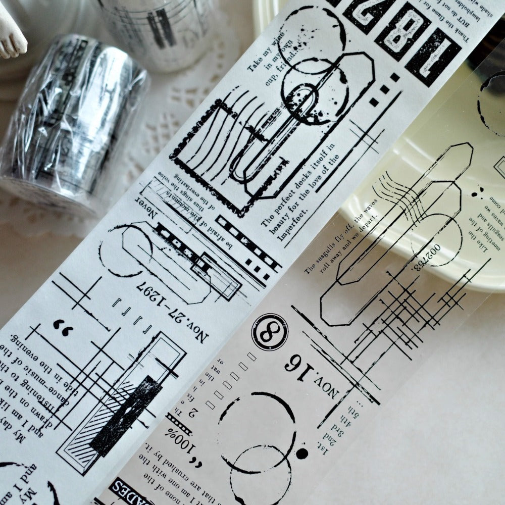 5.5cm*100cm Light Retro Base Tape