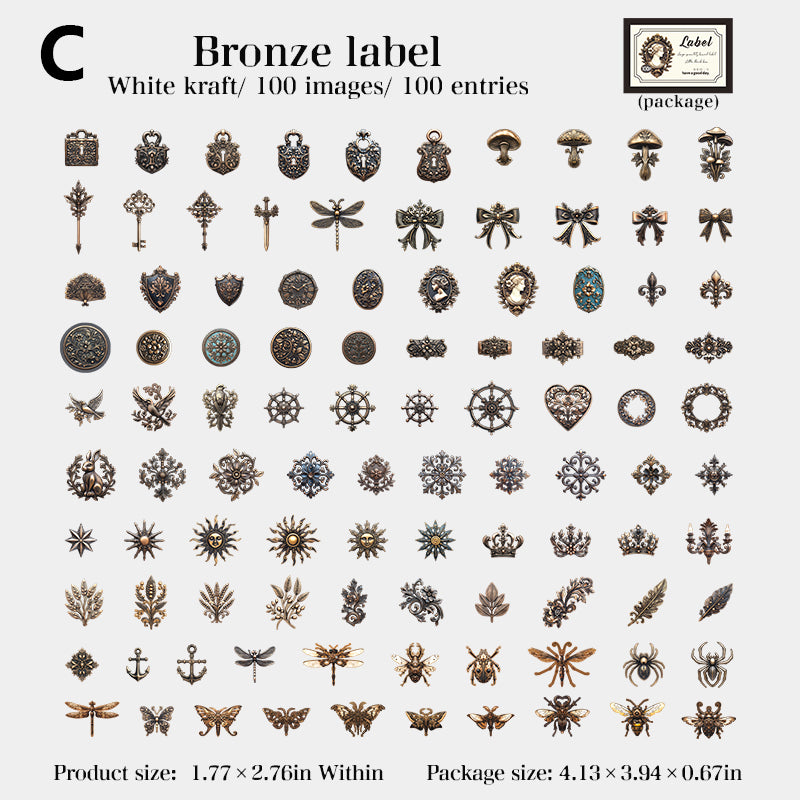 Little Black Box Stickers 100pcs