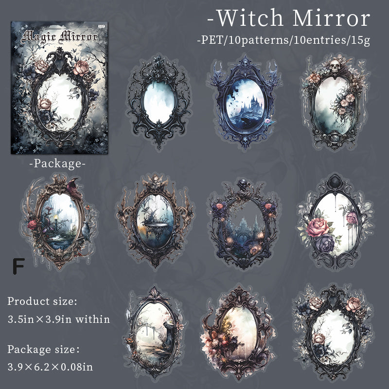 Magic Mirror Stickers 10pcs