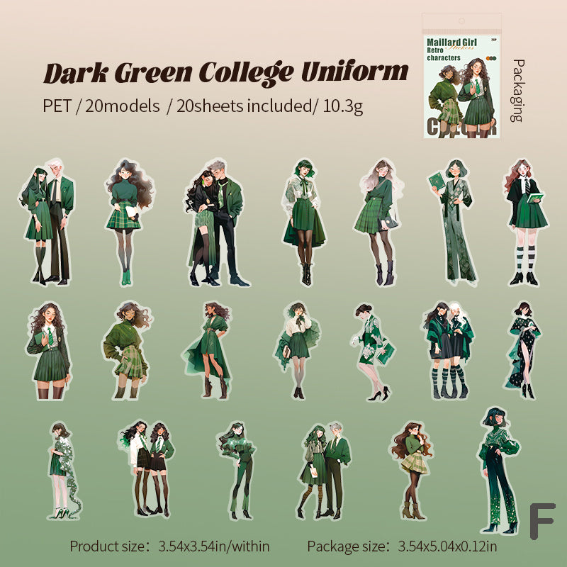 Maillard Girl Stickers 20pcs