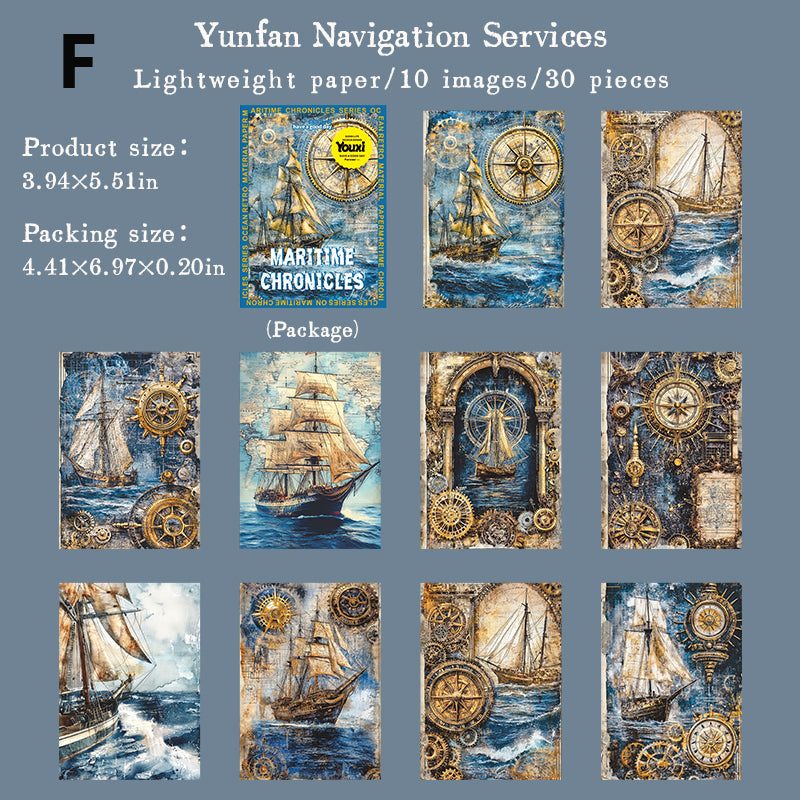Maritime Chronicles Paper 30pcs