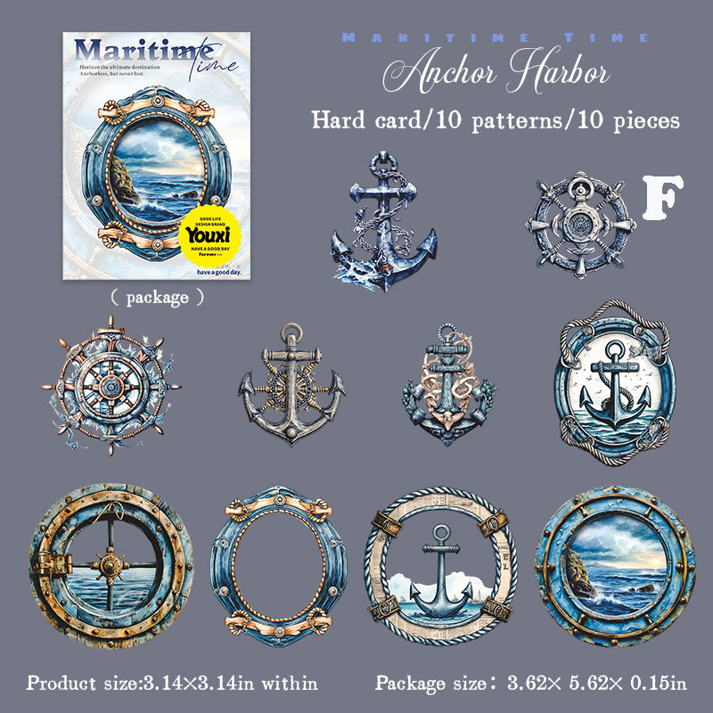 Maritime Time Sticker 10pcs