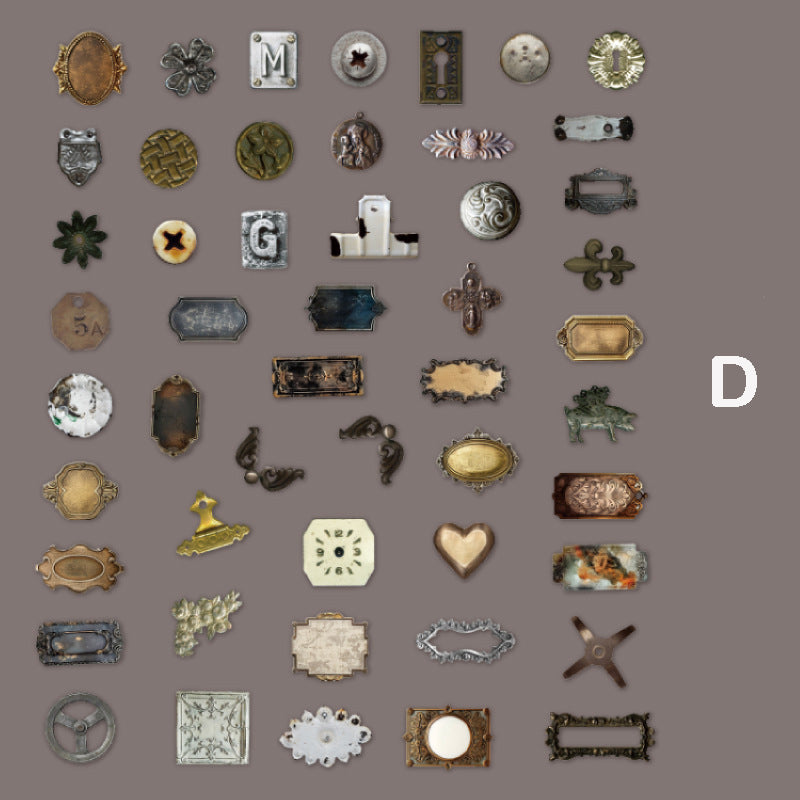 Metal Collectors Stickers 50pcs